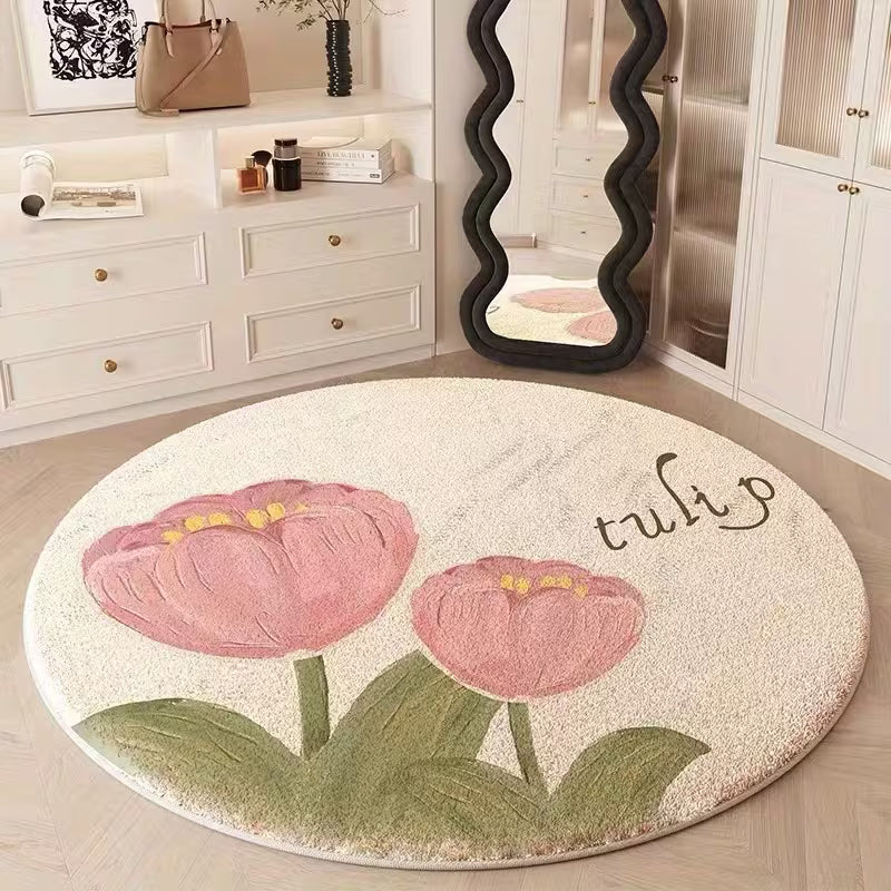 Tapete Circular Cremoso Soft Decor