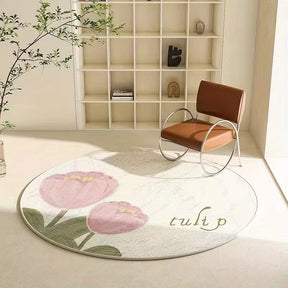 Tapete Circular Cremoso Soft Decor