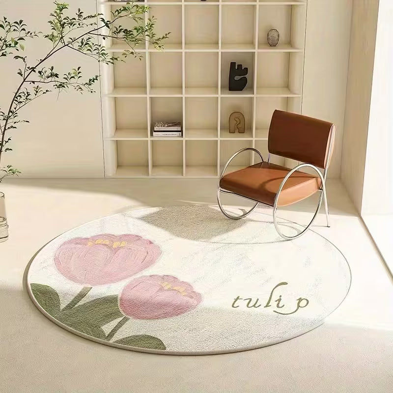 Tapete Circular Cremoso Soft Decor