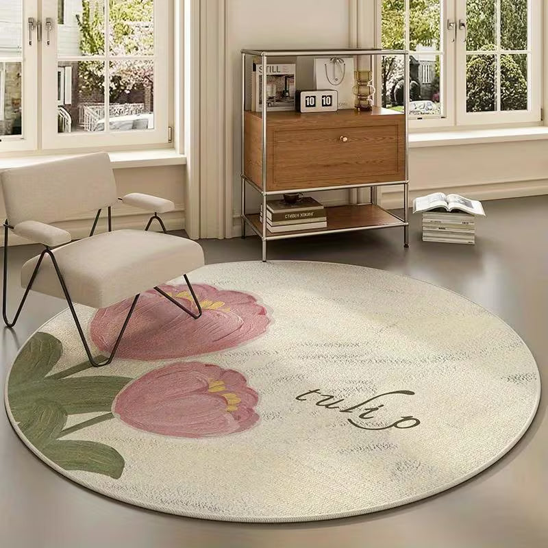 Tapete Circular Cremoso Soft Decor