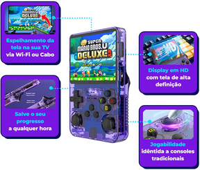 CONSOLE R36S™ - 17.500 JOGOS DE 20 + CONSOLE [180 DIAS DE GARANTIA] ÚLTIMAS UNIDADES!🎁
