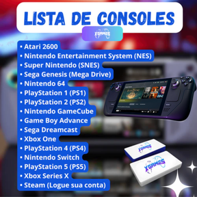 MINI PC DECK - Roda PS5, PS4, XBOX S, STEAM, ANDROID e STEAM [BIBLIOTECA COM 1000 JOGOS JÁ INSTALADOS🎁]