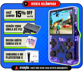 CONSOLE R36S™ - 17.500 JOGOS DE 20 + CONSOLE [180 DIAS DE GARANTIA] ÚLTIMAS UNIDADES!🎁
