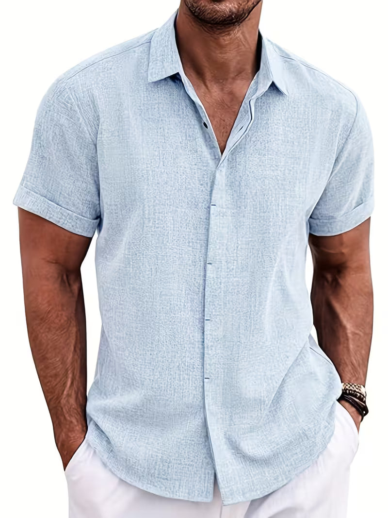 Camisa em Linho Material Premium Masculino