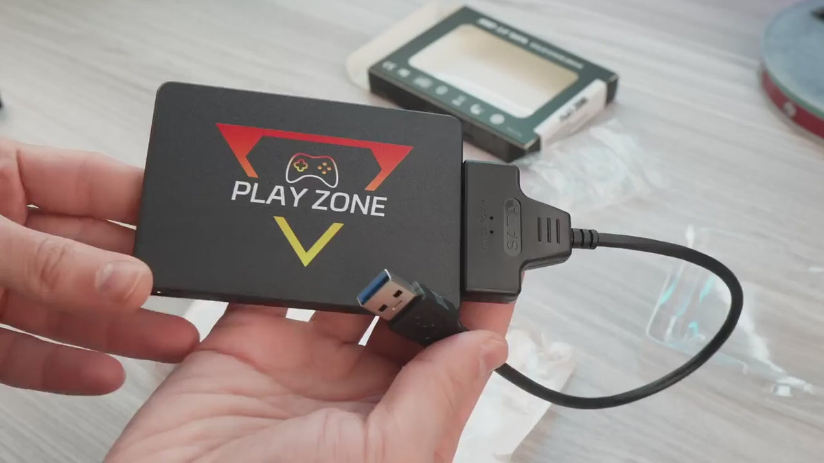 Transforme sua TV ou PC em uma verdadeira máquina de Games - Mini Game PlayZone 1TB — o SSD definitivo com +16.000 jogos de PS5, PS4, Xbox, Switch e muito mais! 🎮🔥